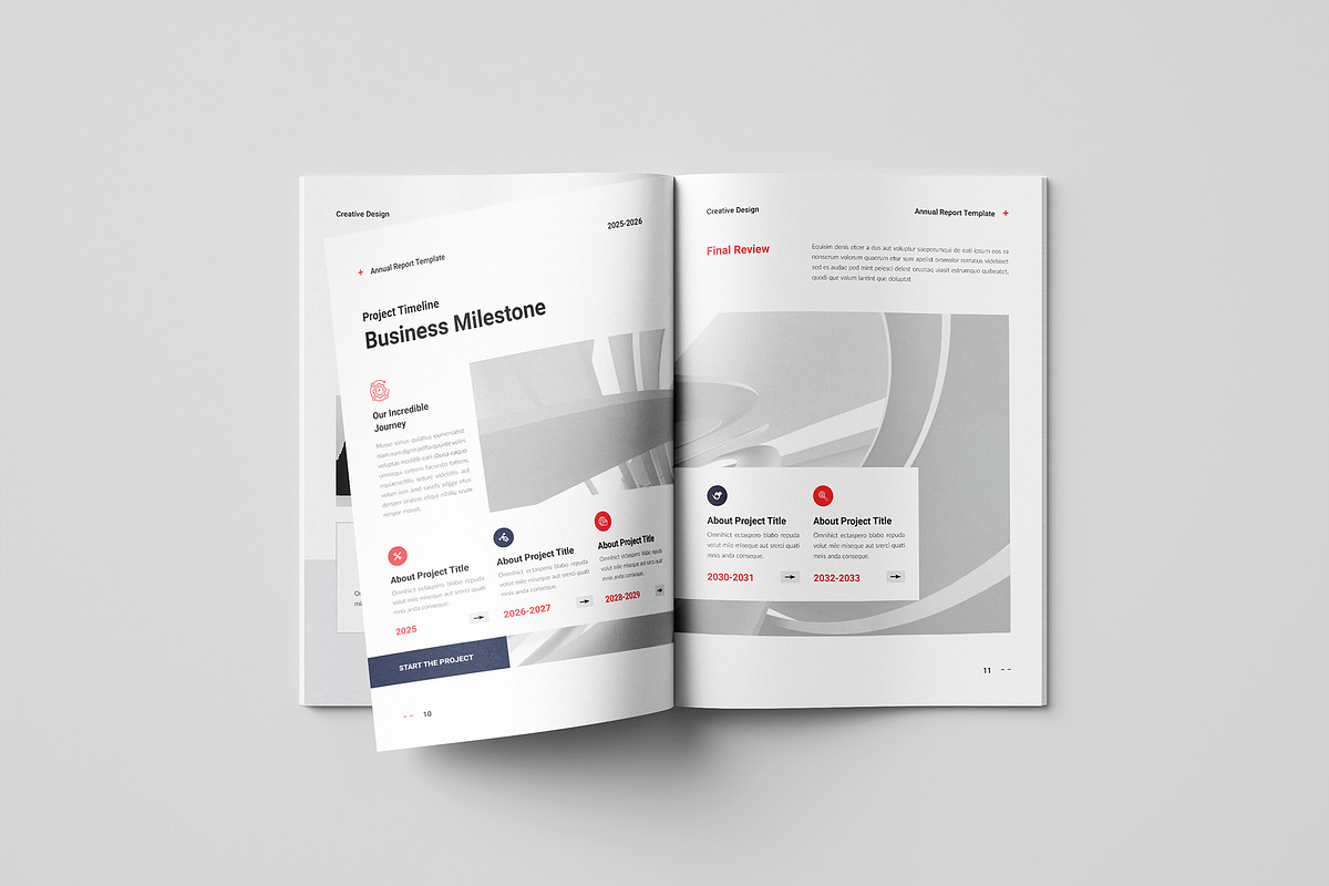 Annual Report Template, a Brochure Template by Spark_Creative (Photo 6 of 12)