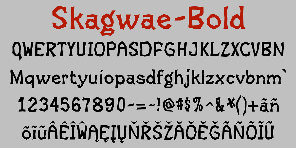 Skagwae, a Sans Serif Font by Ingrimayne Type (Photo 7 of 7)