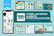 Health & Fitness Bundle -Canva Posts, a Social Media Template by Viral Content Design (Thumbnail 1 of 19)