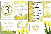SpringTulips Pack!8psd of Invitation, an Invitation Template by holaholga (Thumbnail 1 of 3)