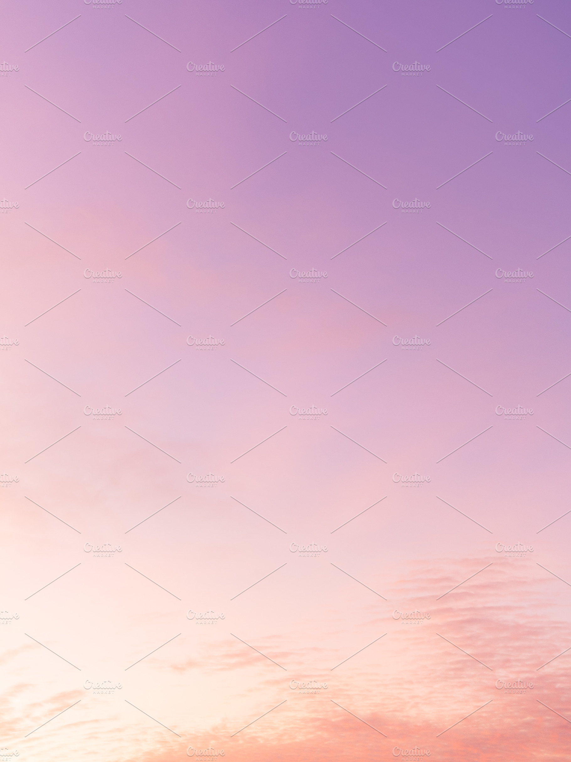 Pink, coral and violet sunset sky, a Nature Photo by Aksenov_K