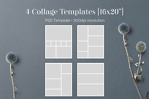 16x20 PSD Photo Storyboard Template