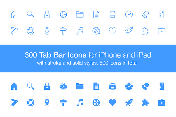 300 Tab Bar Icons