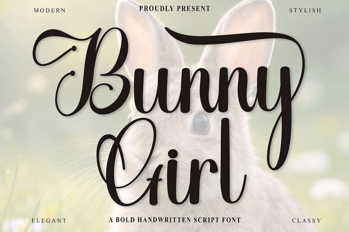 Bunny Girl, a Handwritten Font by InermediaSTUDIO (Photo 1 of 8)