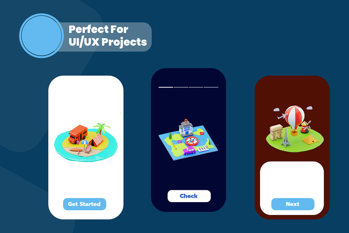 3D Isometric Traveling Pack, a 3D by novia99design (Photo 4 of 6)