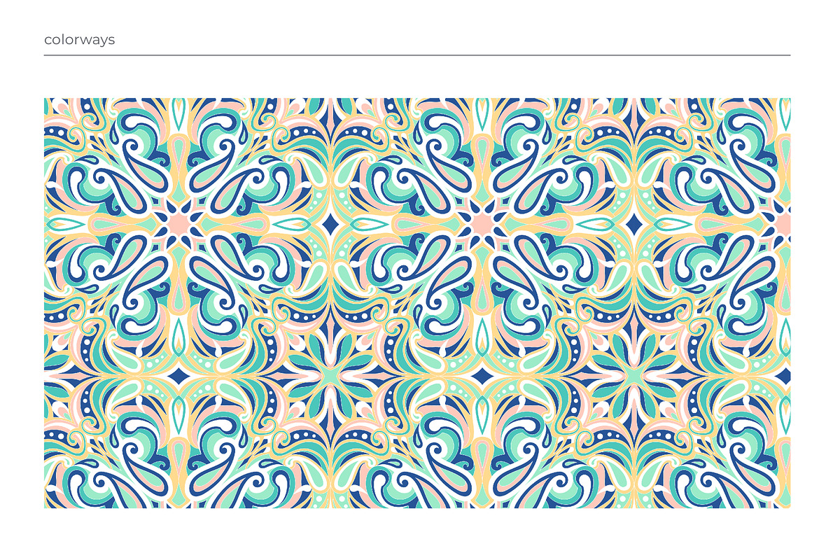 Elegant Paisley Mandala Pattern Pack, a Pattern Graphic by ASTUDIO (Photo 5 of 8)