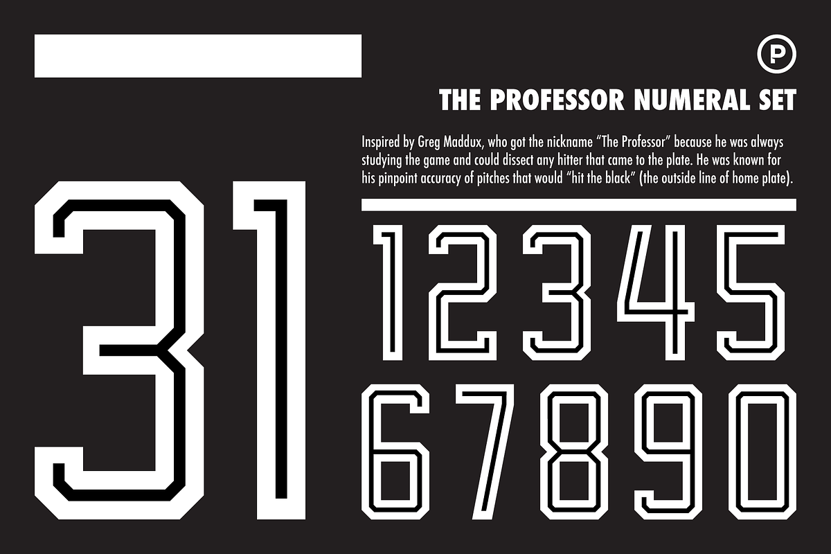The Professor Numeral Set