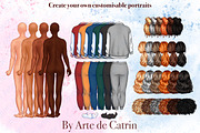 Family Look Clipart, People Clipart, a Person Illustration by ArtedeCatrin (Thumbnail 2 of 11)