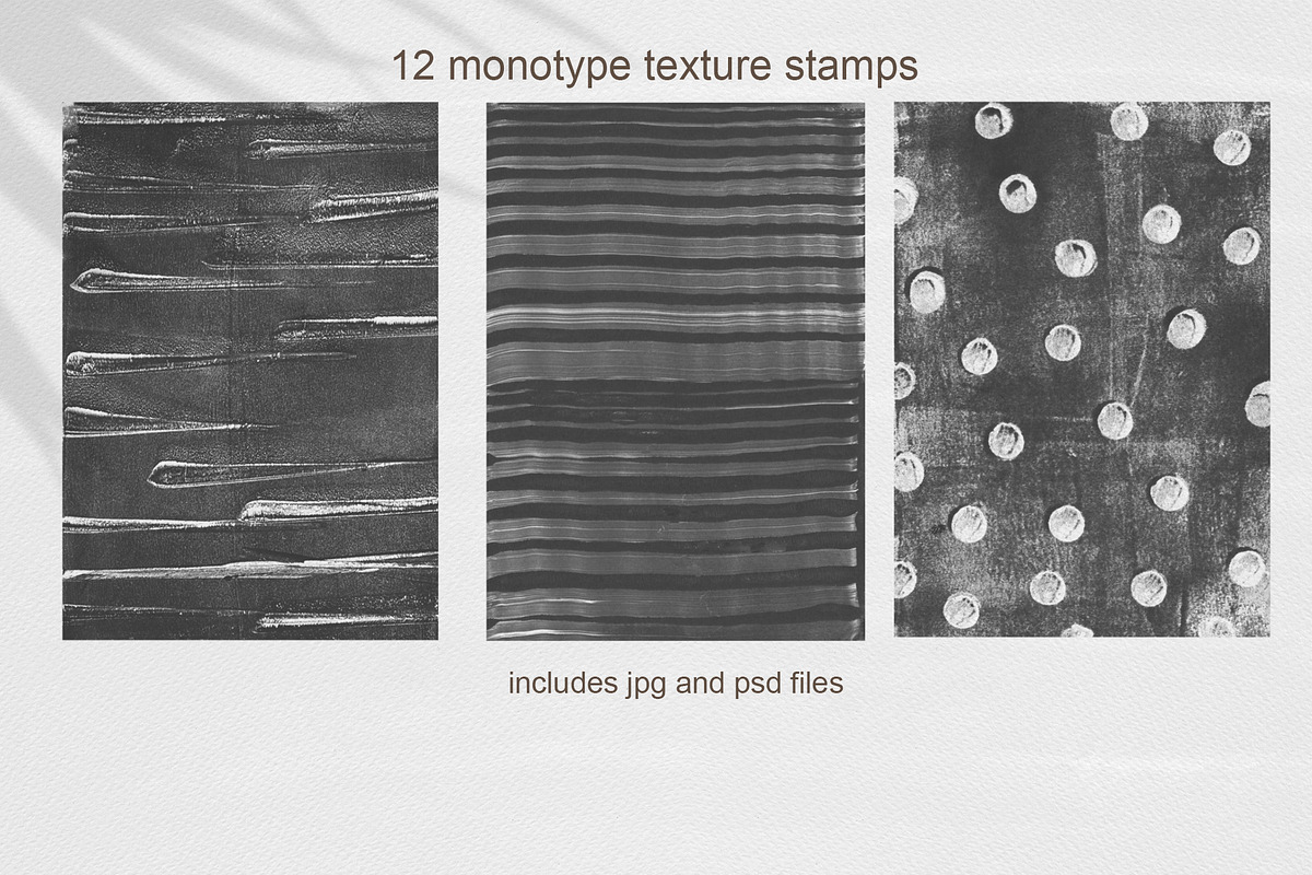 12 Monotype Stamps PS & Procreate, a Brush Add-On by Sweet Fig (Photo 3 of 11)