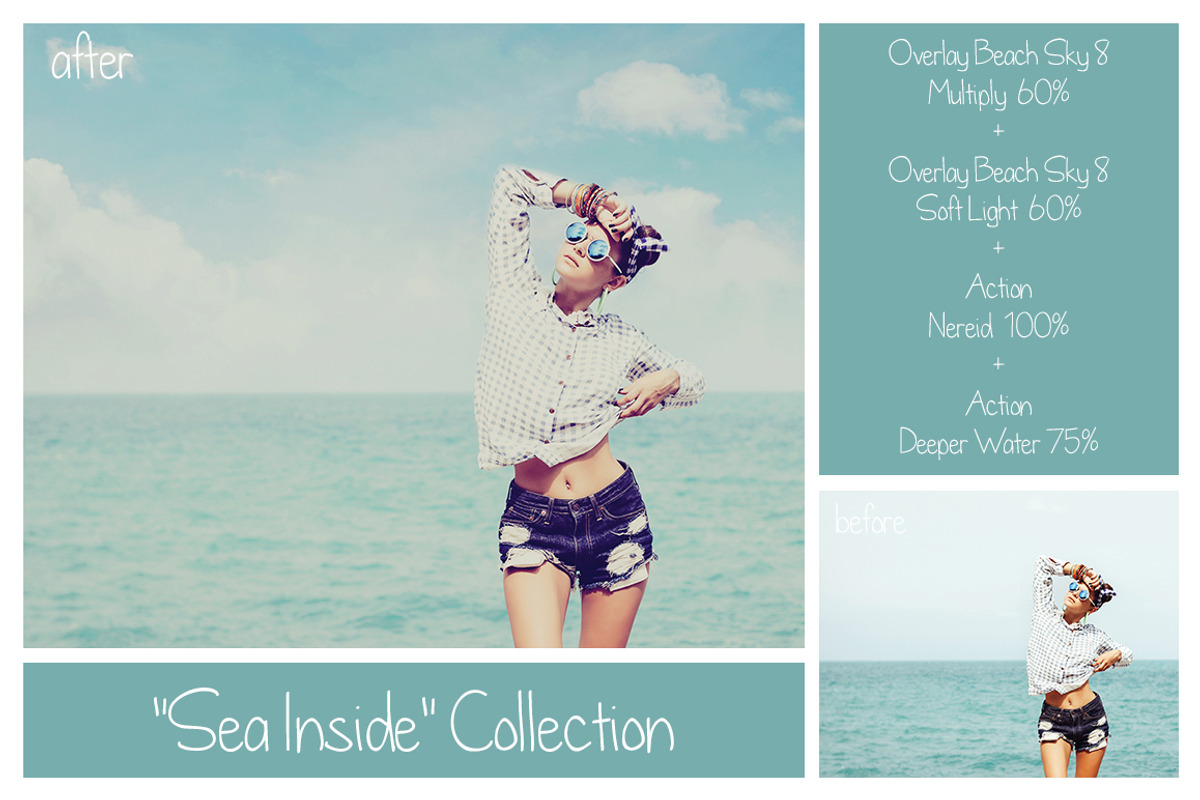 Sea Bundle - Pastel Dreamy Sea, an Action Add-On by LovePhotoMoment (Photo 11 of 20)