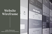 Website Wireframe Template, a Wireframe Template by Starline Creative (Thumbnail 1 of 5)