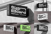 Signboard Horizontal Mock-up, an Advertising Mockup by Yogurt86 (Thumbnail 1 of 13)