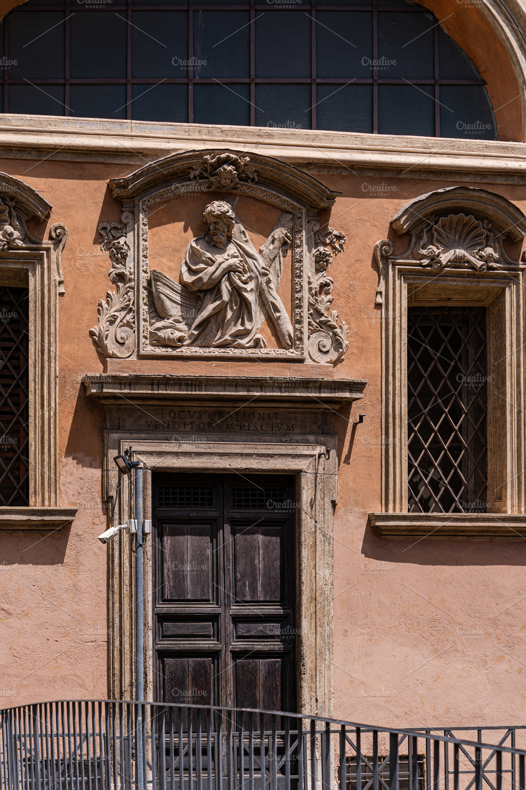 Architectural decor of the building in historical part of Rome,, an Architecture Photo by Anna Bogush