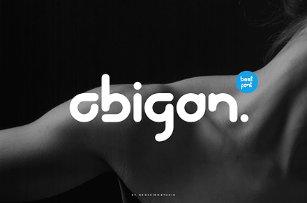 Abigon - Modern Minimal Font, a Sans Serif Font by QR Design Studio