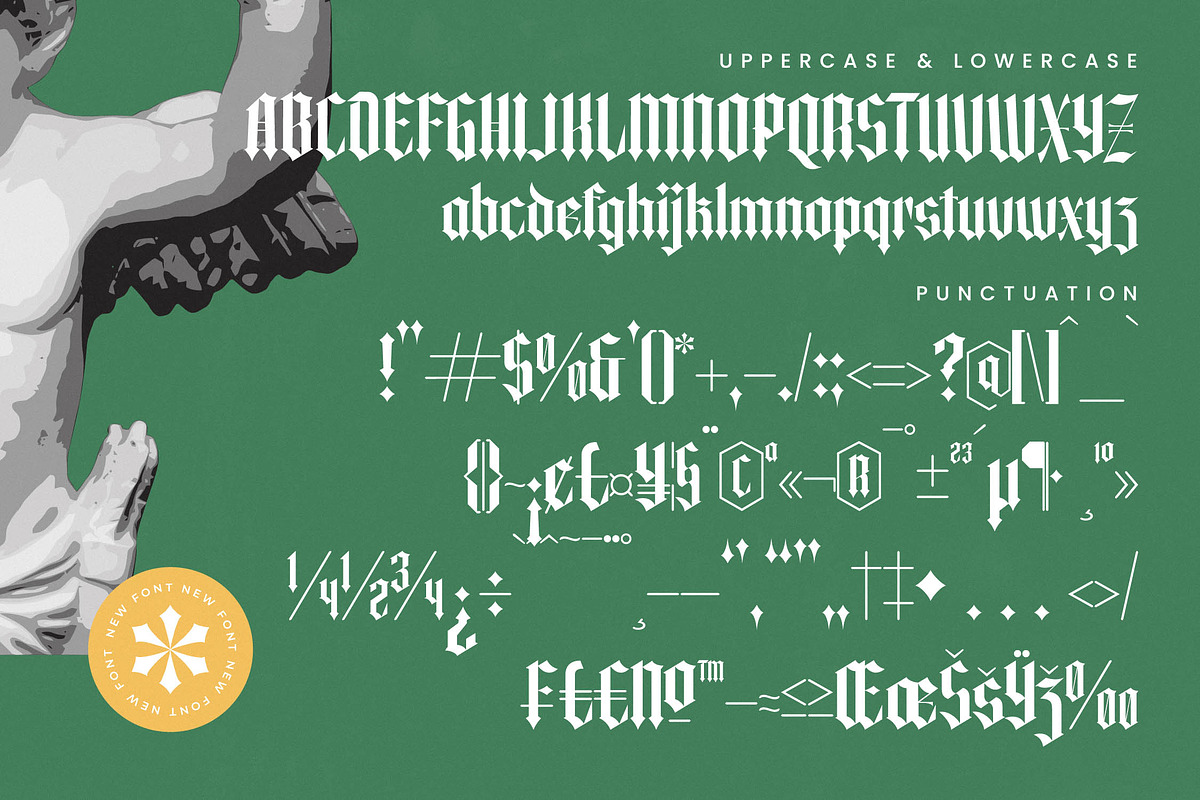 Merdlins Modern Blackletter Serif, a Blackletter Font by timelesstype.co (Photo 18 of 20)
