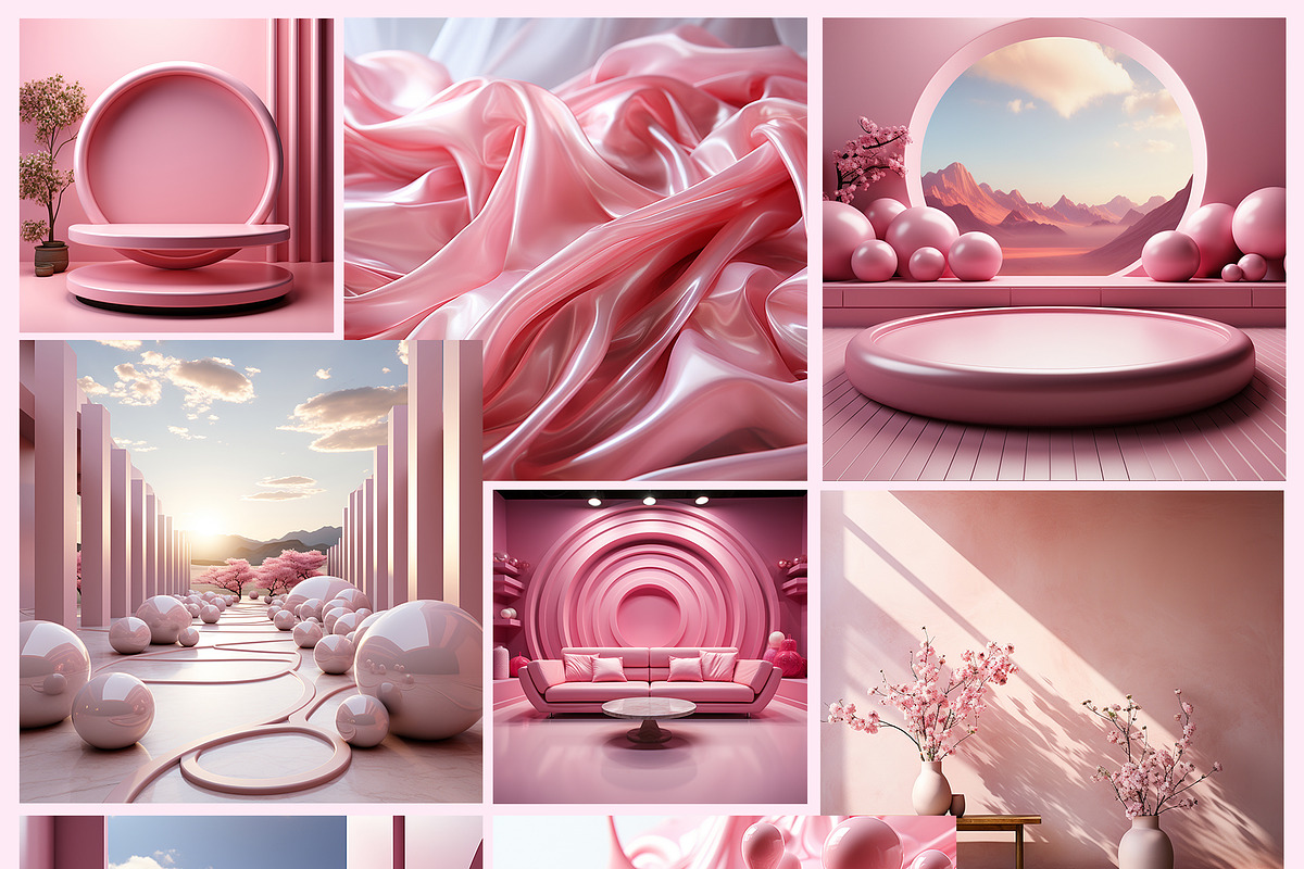 PINKCORE Graphic collage collection, a Graphic by LarysaZabrotskaya (Photo 5 of 10)