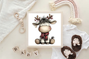 Christmas Unicorn Clipart, an Illustration by CraftArtStudio (Thumbnail 6 of 6)