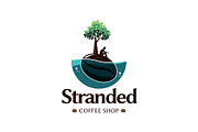 Stranded - Coffee Shop Logo, a Branding & Logo Template by ashenterprise (Thumbnail 1 of 2)