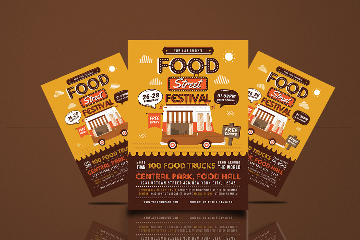 Food Truck Festival Flyer, a Flyer Template by Totem Design Studio (Photo 4 of 5)