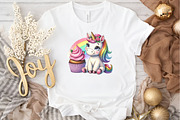 Unicorn Clipart, Cute Unicorns, a Seasonal Illustration by DreamArtGraphic (Thumbnail 3 of 5)