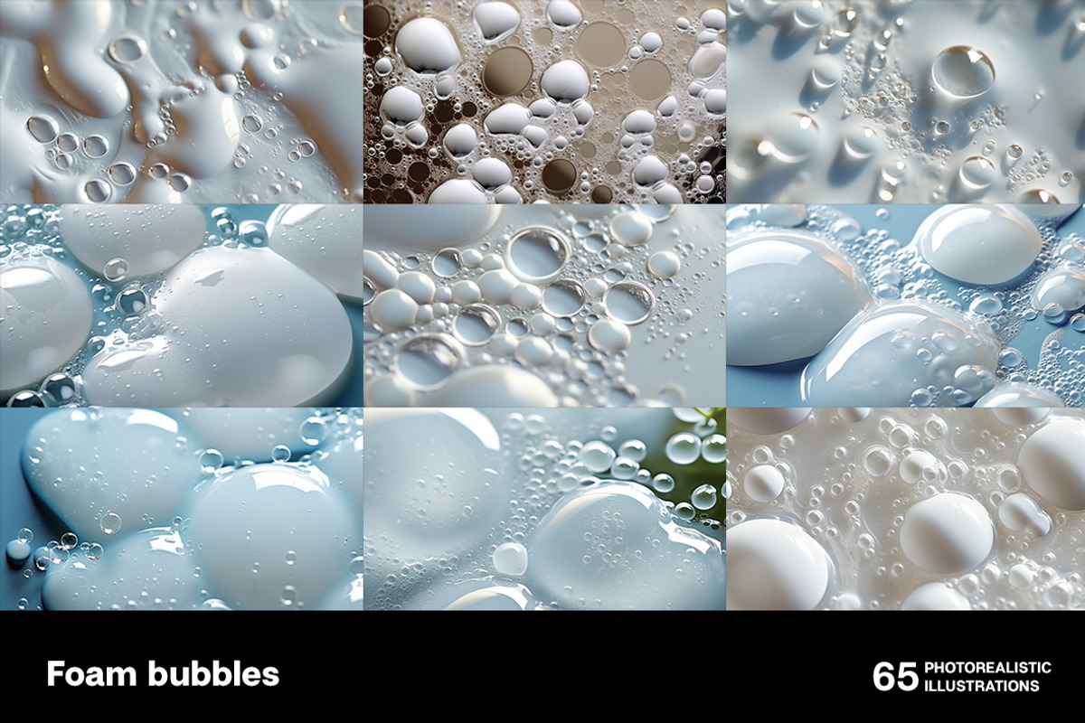 Foam bubbles. Collection, a Healthcare Illustration by Handmadefont (Photo 3 of 12)