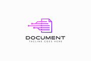 Document File Sharing Network Logo, a Branding & Logo Template by Signatoro (Thumbnail 1 of 2)