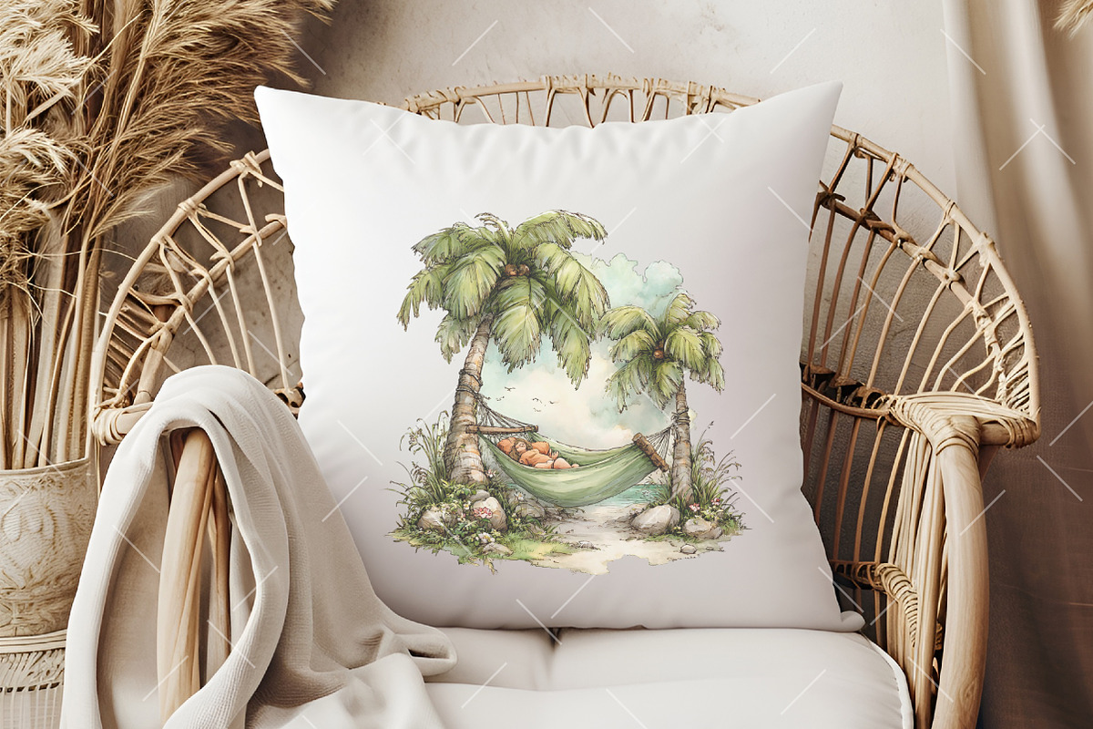 Whimsical Beach Summer Paradise Clip, an Illustration by OK Design (Photo 6 of 6)