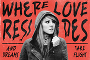 Rushtar - Brush Grunge Typeface, a Handwritten Font by Drizy (Thumbnail 6 of 10)