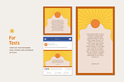 70s Social Media Set, a Social Media Template by designerbianca (Thumbnail 6 of 8)