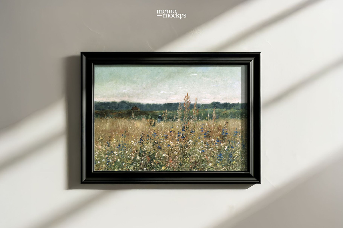 Horizontal Vintage Frame Mockup, a Household Mockup by momomockps (Photo 8 of 13)