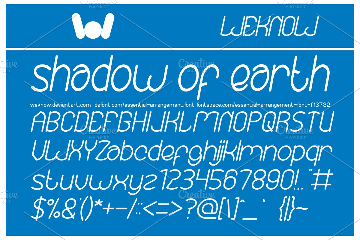 essential arrangement font preview 2