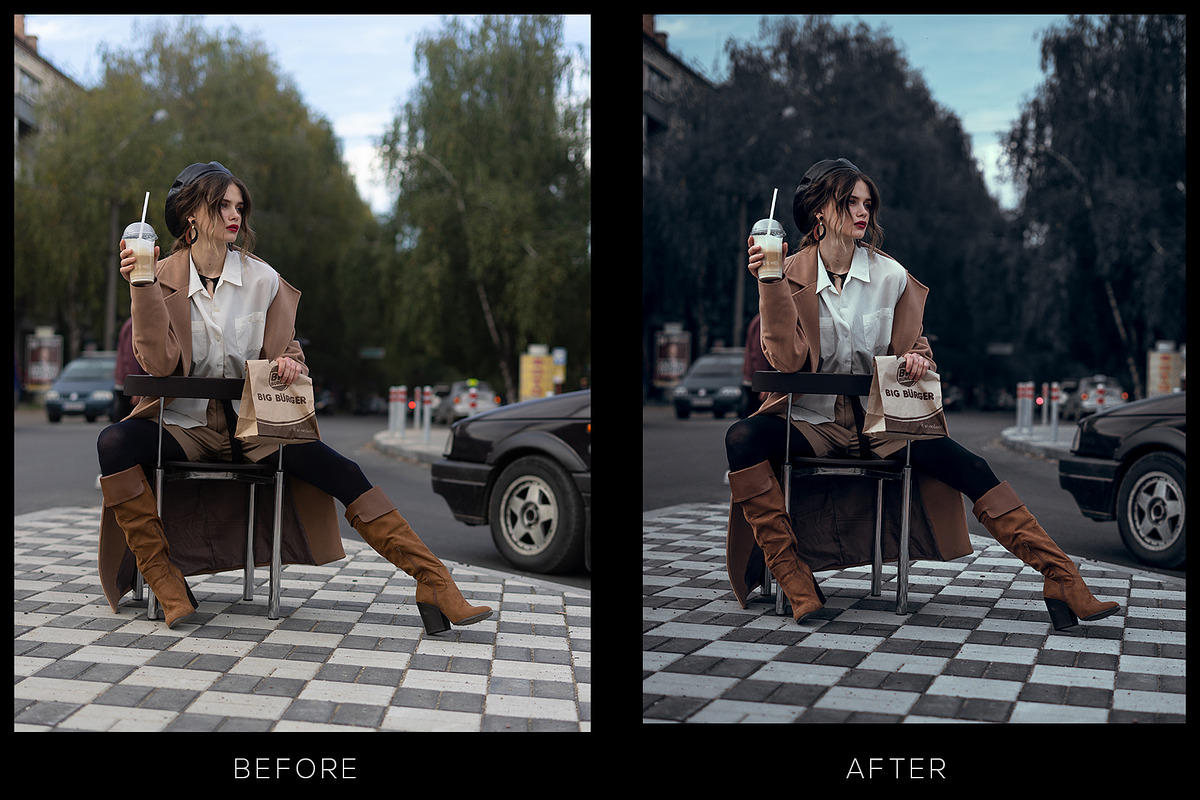 5 Dark style Lightroom presets, an Action Add-On by Elijah (Photo 10 of 11)