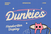 Dunkies, a Handwritten Font by zeenesia (Thumbnail 1 of 8)