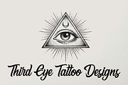 Third Eye Tattoo Designs, an Object Graphic by Retouchlab (Thumbnail 1 of 3)