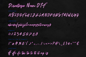 Discoteque Neon Font