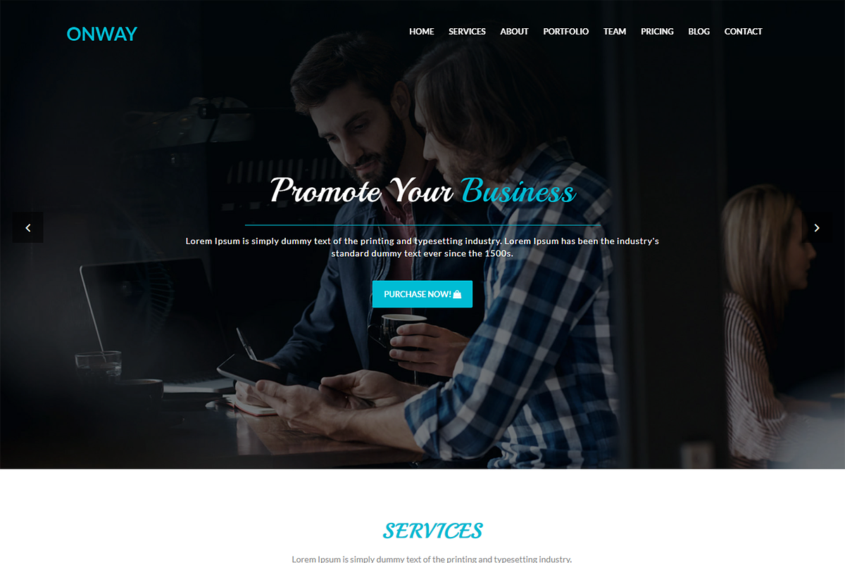 SaaS & Digital Marketing Agency HTML, a Bootstrap Template by Themeplaza (Photo 1 of 3)