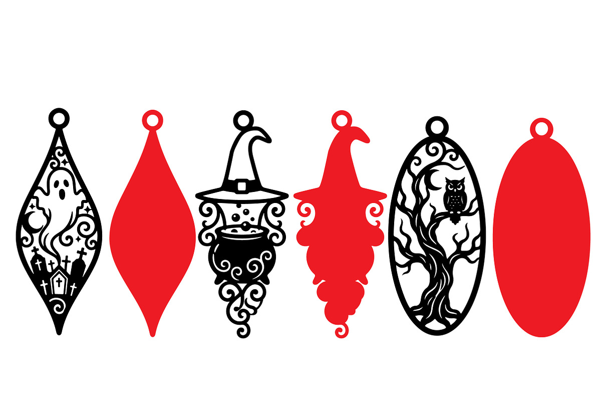 Halloween Ornaments Laser Cut SVG, an Object Graphic by DreamCafeArt (Photo 11 of 12)