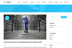 Pulito - Cleaning Services WordPress