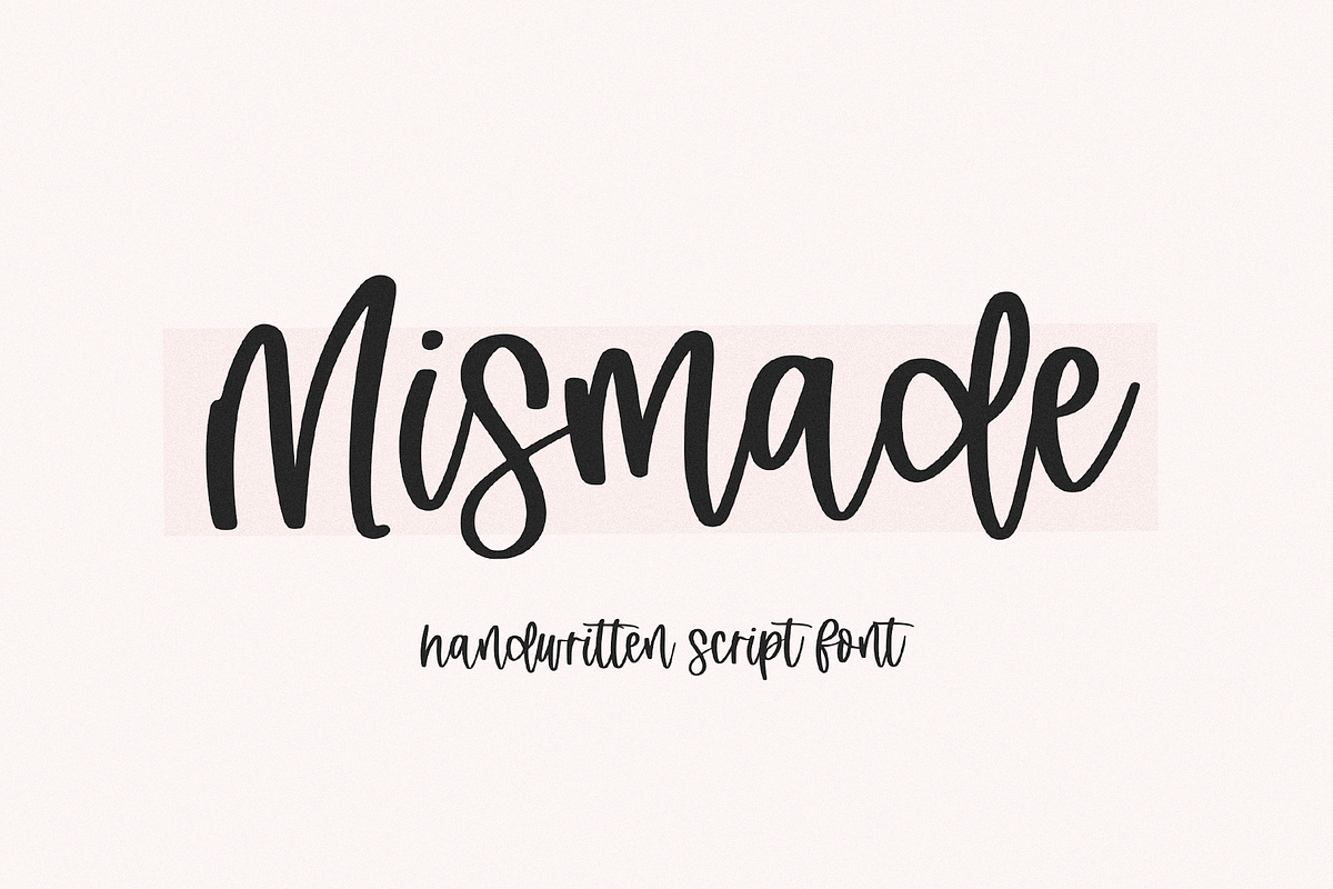 Mismade | Modern Script Font, a Script Font by KA Designs (Photo 1 of 11)