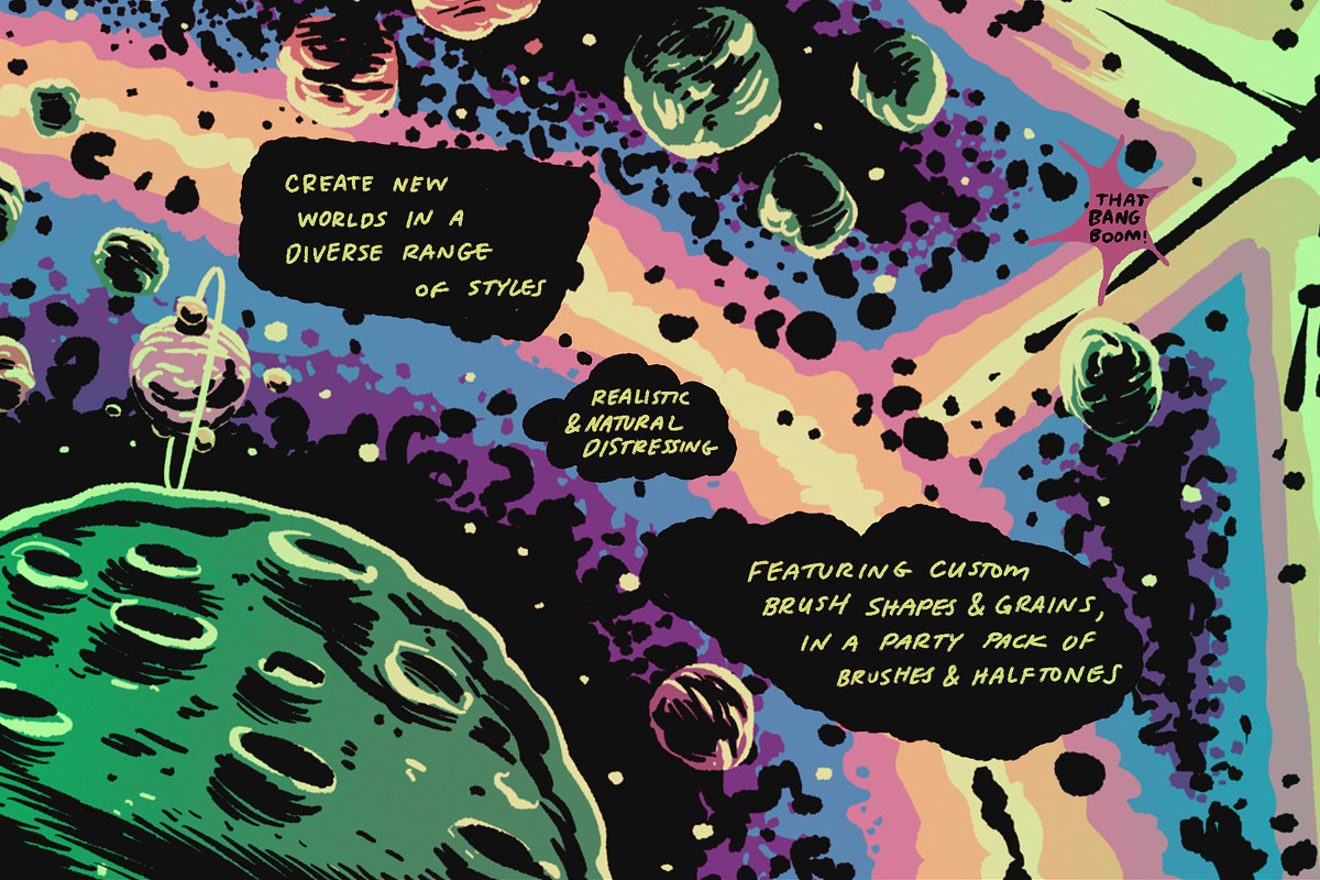 Totally Dope Brushes for Procreate, a Brush Add-On by JIMMY BREEN (Photo 3 of 4)