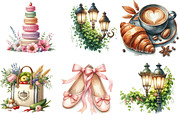 Parisian Summer Clipart, an Illustration by DreamArtGraphic (Thumbnail 3 of 4)