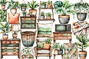 Watercolor Furniture Clipart, an Illustration by Libby Wishes (Thumbnail 2 of 3)