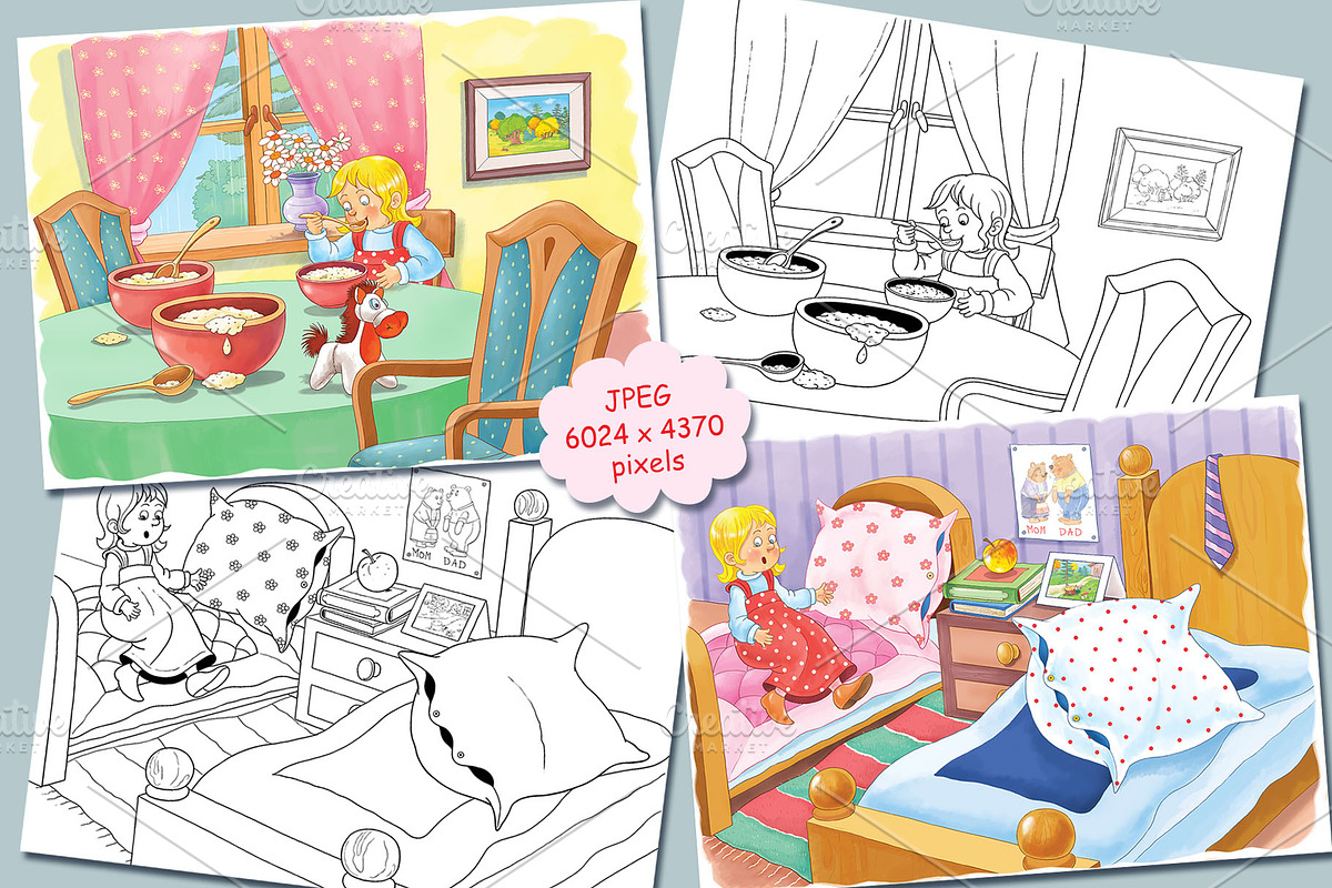 Goldilocks and the three bears, an Animal Illustration by Haso (Photo 4 of 10)