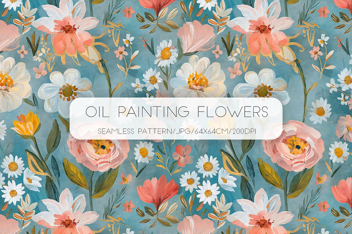 Infinite Blossoms: A Floral Tapestry, a Pattern Graphic by yahu88studio (Photo 1 of 6)