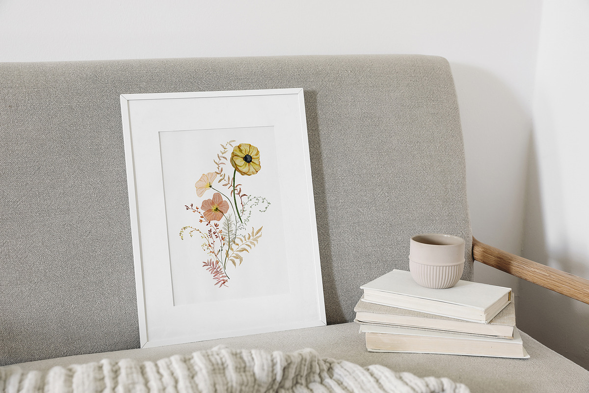 Rustic Fall Watercolor Dried flowers, a Decorative Illustration by SunnyAfternoons (Photo 2 of 14)