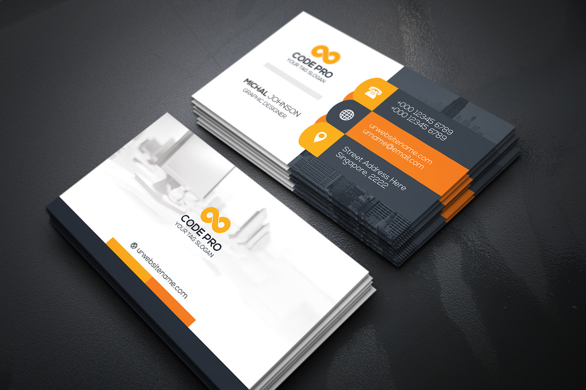 Business Cards 2 in 1, a Business Card Template by Genereux Art (Photo 8 of 8)