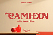 Camheon - Bold Display Serif Font, a Serif Font by Qweera Studio (Thumbnail 1 of 12)
