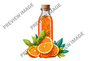 Watercolor Orange Clipart, a Graphic by HillTract (Thumbnail 4 of 5)