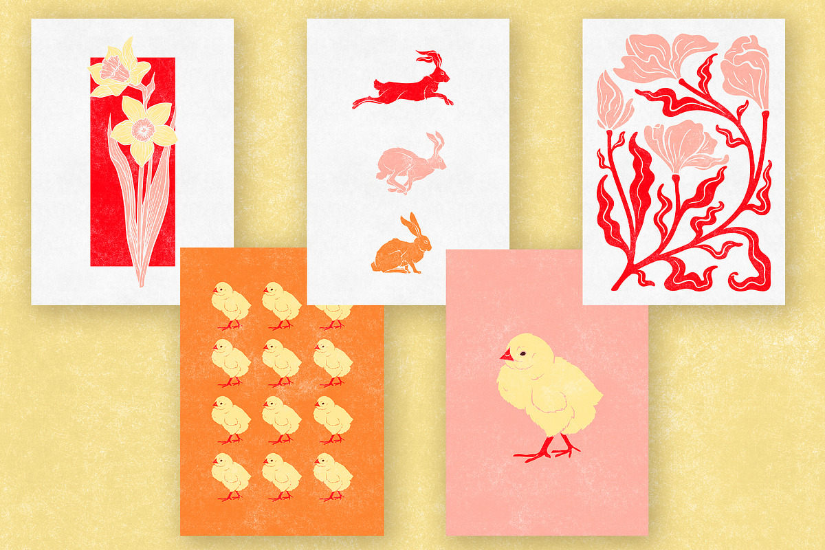 PINK SPRING dopamine Posters Set, a Poster Template by Garden in frame (Photo 5 of 10)