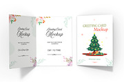 Christmas Greeting Card PSD Mockup, a Product Mockup by graphypix (Thumbnail 1 of 4)